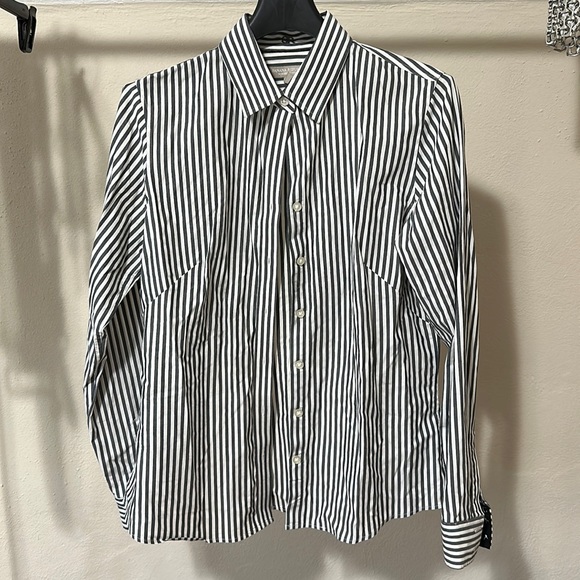 STRIPED BUTTON UP - Picture 1 of 3
